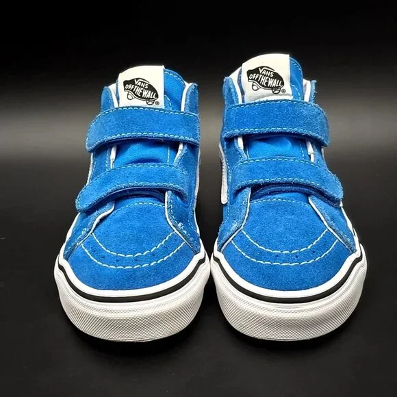 Vans Old Skool V Retro Court Blue White Unisex Sneakers 507698 Kid's Size 3.0 - Picture 3 of 12